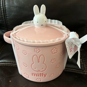Pink Miffy Ceramic Pot with Lid